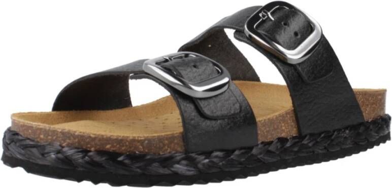 Geox Brionia High Sliders Black Dames