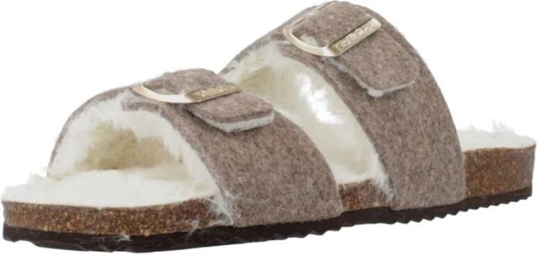 Geox Brionia Sliders Beige Dames