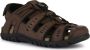 Geox Sandalen UOMO SANDAL STRADA C zomerschoen klittenbandschoen outdoorsandaal met leren voetbed - Thumbnail 9