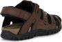 Geox Sandalen UOMO SANDAL STRADA C zomerschoen klittenbandschoen outdoorsandaal met leren voetbed - Thumbnail 11