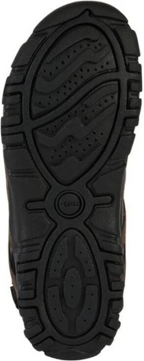 Geox Bruine platte sandalen voor mannen Brown Heren