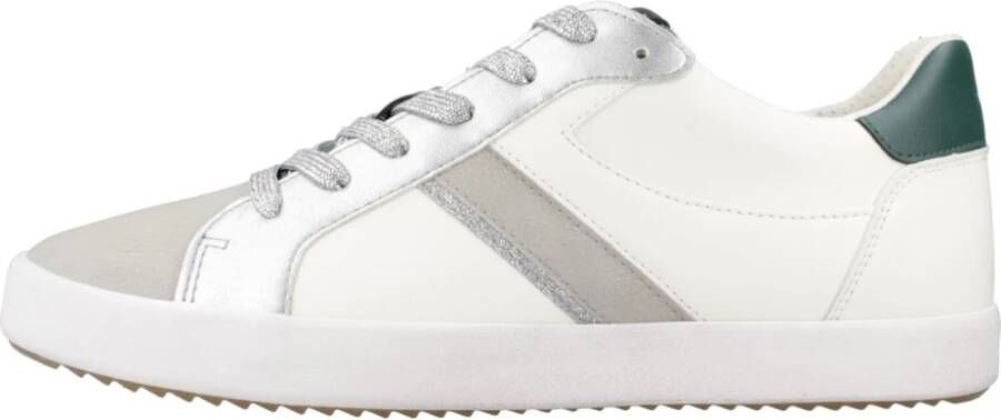 Geox Casual Sneakers met Bloemenpatroon White Dames