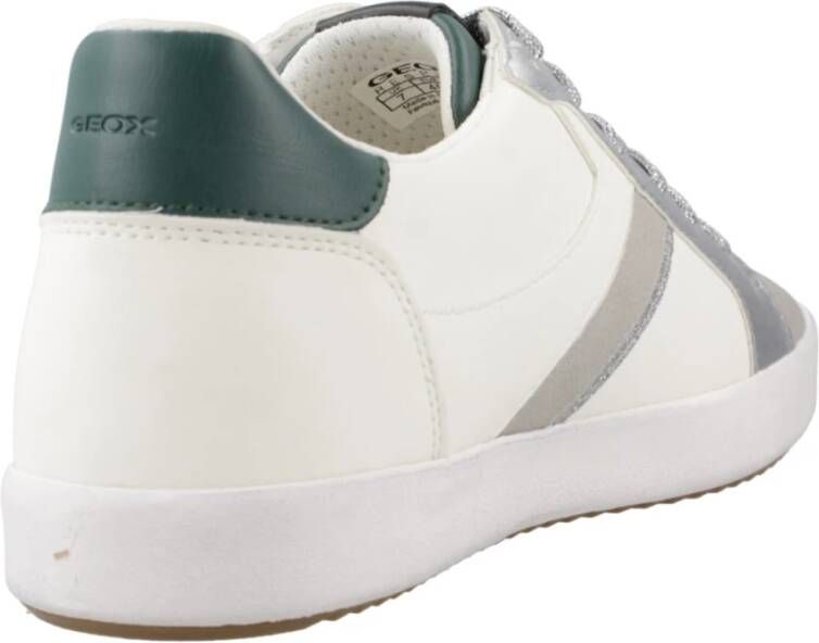 Geox Casual Sneakers met Bloemenpatroon White Dames