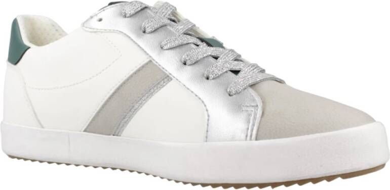 Geox Casual Sneakers met Bloemenpatroon White Dames