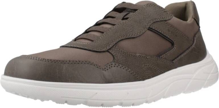 Geox Casual Sneakers met Portello Stijl Brown Heren