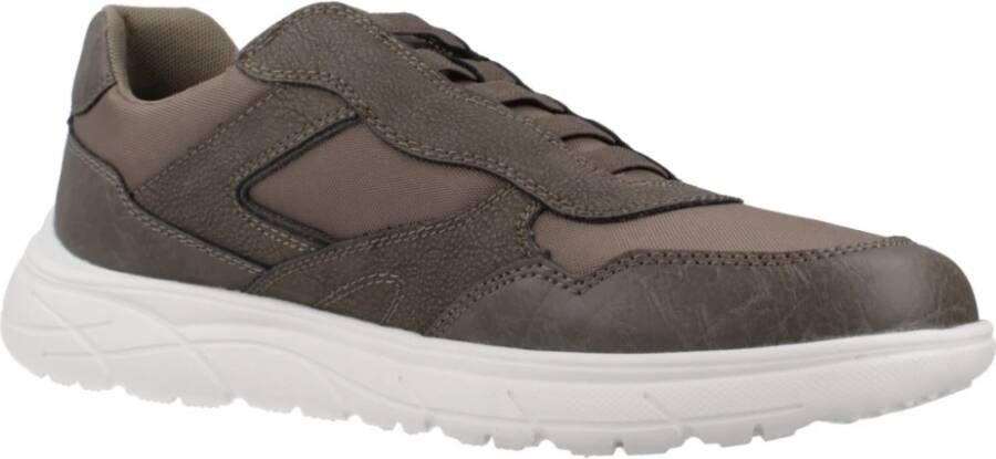 Geox Casual Sneakers met Portello Stijl Brown Heren