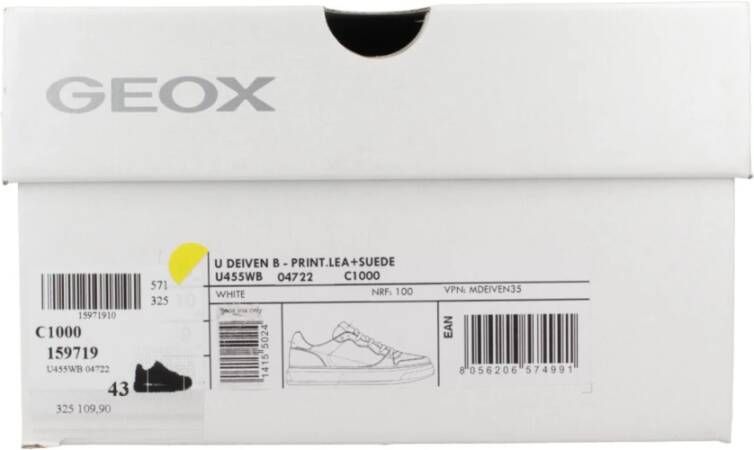 Geox Casual Sneakers voor Mannen White Heren