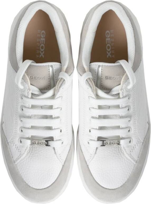 Geox Casual Veterschoenen White Dames