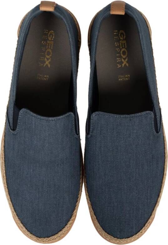 Geox Comfortabele Instap Espadrilles Blue Heren