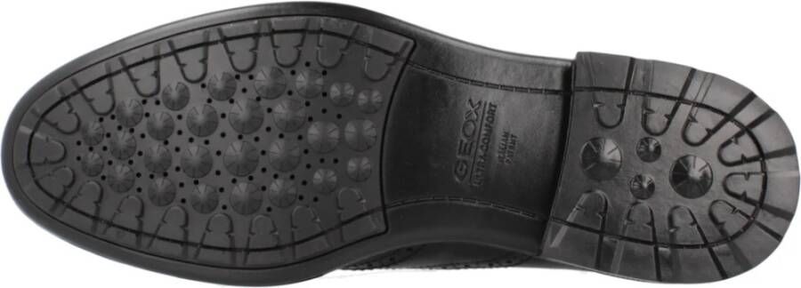 Geox Comfortabele veterschoenen voor wandelplezier Black Heren