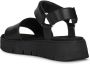 Geox Stijlvolle platte sandalen voor vrouwen Black Dames - Thumbnail 3