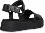 Geox Stijlvolle platte sandalen voor vrouwen Black Dames - Thumbnail 4