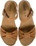 Geox Elegante Enkelband Sleehak Sandalen Brown Dames - Thumbnail 5