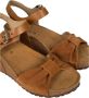 Geox Elegante Enkelband Sleehak Sandalen Brown Dames - Thumbnail 6