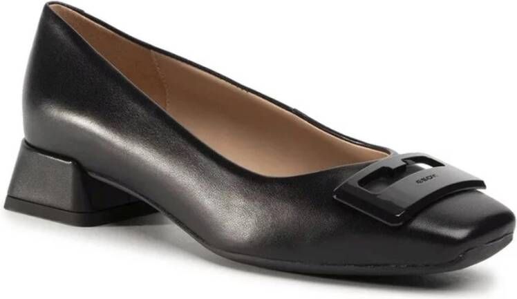 Geox Elegante Gesloten Ballerina's Zwart Dames Black Dames