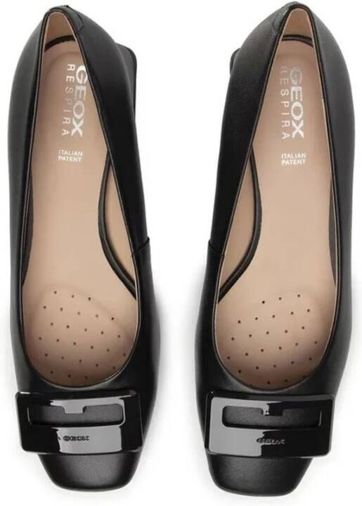 Geox Elegante Gesloten Ballerina's Zwart Dames Black Dames