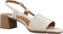 Geox Elegante High Heel Sandalen Beige Dames - Thumbnail 5