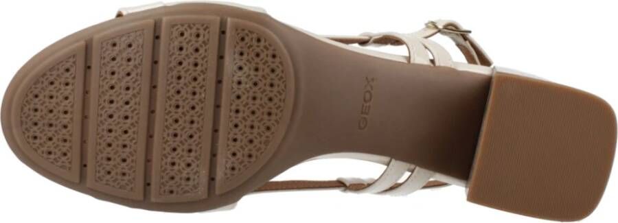 Geox Elegante High Heel Sandalen Beige Dames