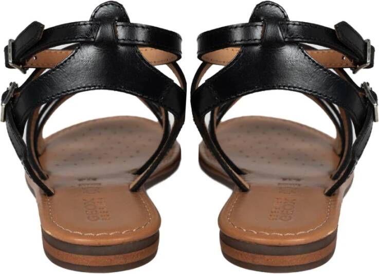 Geox Elegante Sandalen met Ronde Neus Black Dames