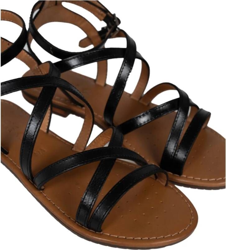 Geox Elegante Sandalen met Ronde Neus Black Dames