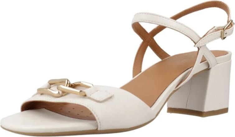 Geox Elegante Sandalen voor Vrouwen White Dames