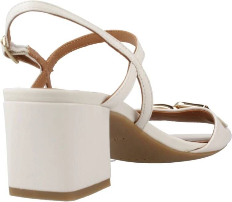 Geox Elegante Sandalen voor Vrouwen White Dames