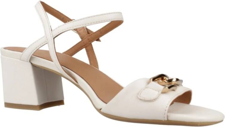 Geox Elegante Sandalen voor Vrouwen White Dames