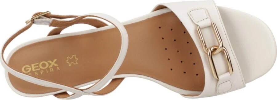 Geox Elegante Sandalen voor Vrouwen White Dames