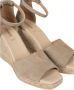 Geox Elegante Sleehak Espadrilles Beige Dames - Thumbnail 4