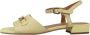 Geox Elegante Zomer Platte Sandalen voor Vrouwen Yellow Dames - Thumbnail 7