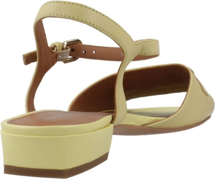 Geox Elegante Zomer Platte Sandalen voor Vrouwen Yellow Dames