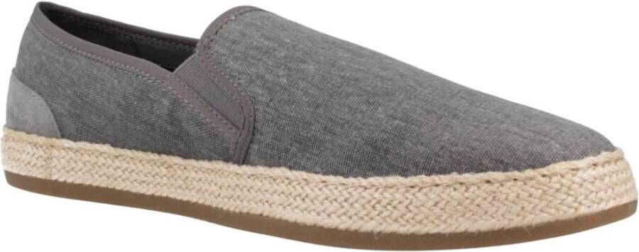 Geox Stijlvolle Heren Espadrilles voor Casual Gelegenheden Gray Heren