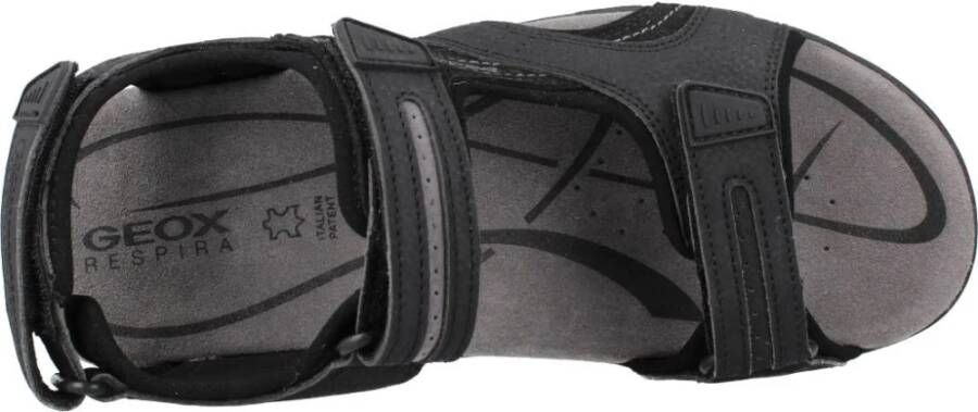 Geox Heren Platte Sandalen Black Heren