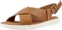 Geox Stijlvolle platte sandalen voor vrouwen Brown Dames - Thumbnail 2