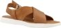 Geox Stijlvolle platte sandalen voor vrouwen Brown Dames - Thumbnail 5