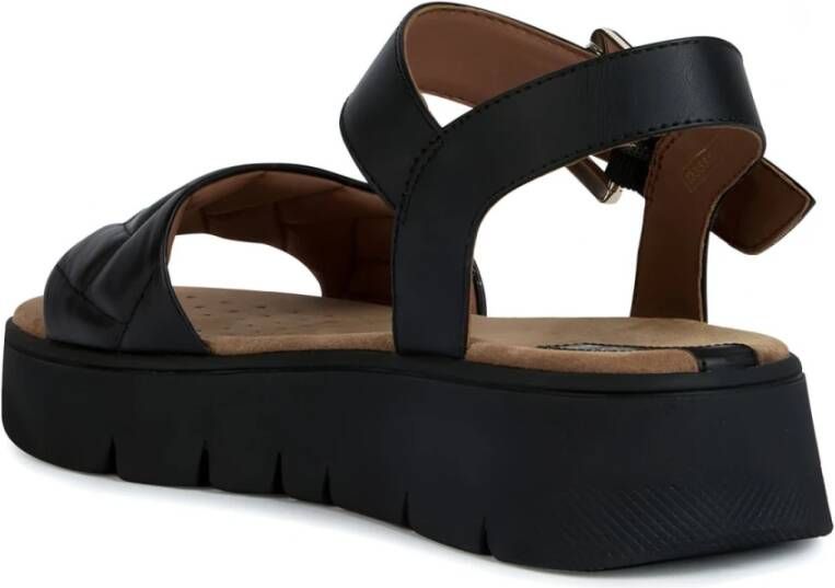 Geox Flat Sandals Zwart Dames