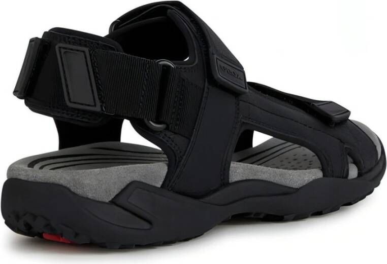 Geox Flat Sandals Zwart Heren