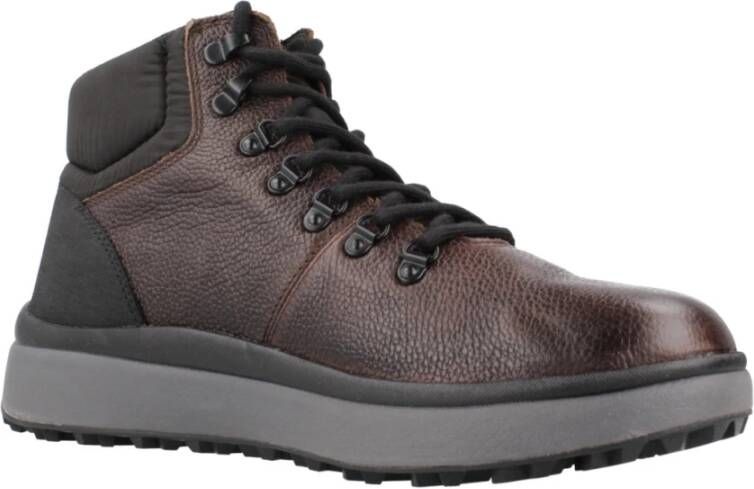 Geox Granito Veterschoenen met Grip Brown Heren