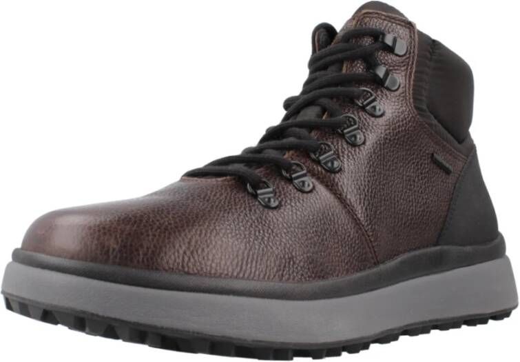 Geox Granito Veterschoenen met Grip Brown Heren