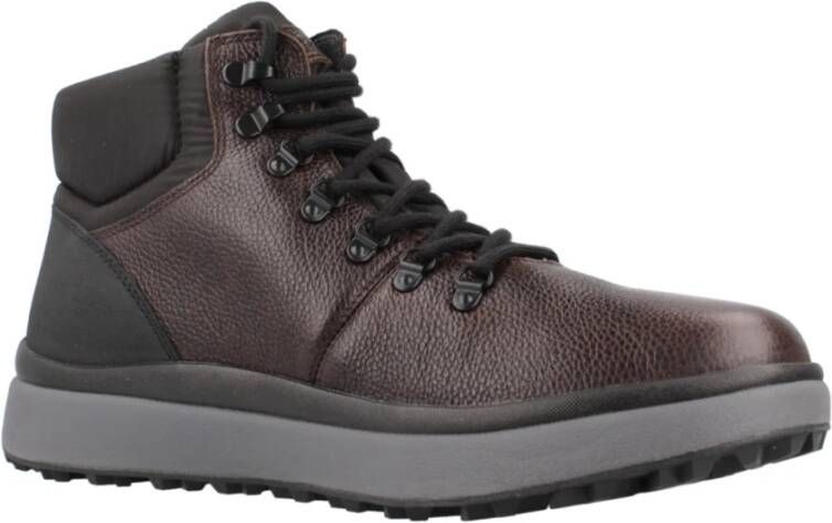 Geox Granito Veterschoenen met Grip Brown Heren