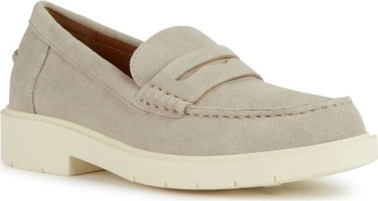 Geox Grijze Loafers voor Vrouwen Gray Dames