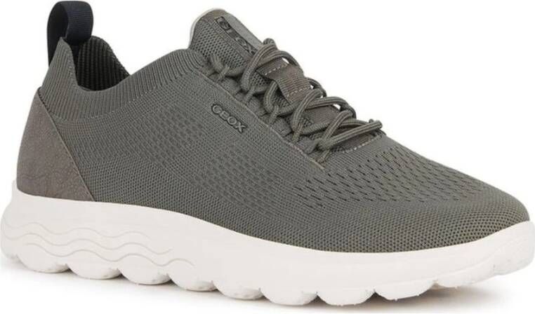 Geox Groene Sneakers voor Mannen Gray Heren