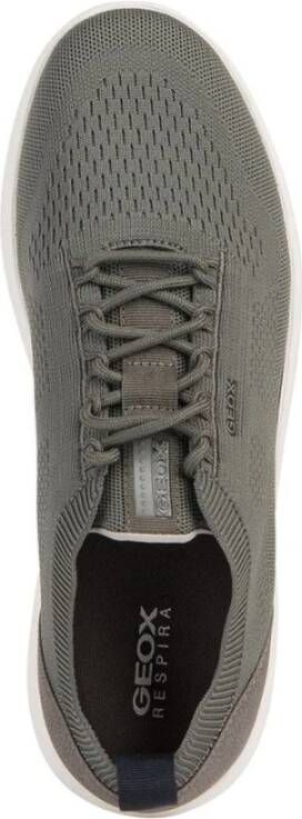 Geox Groene Sneakers voor Mannen Gray Heren