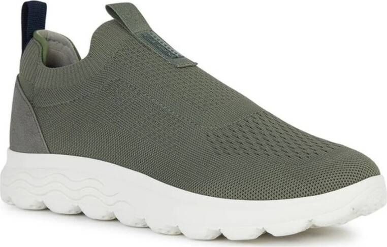 Geox Groene Sneakers voor Mannen Green Heren