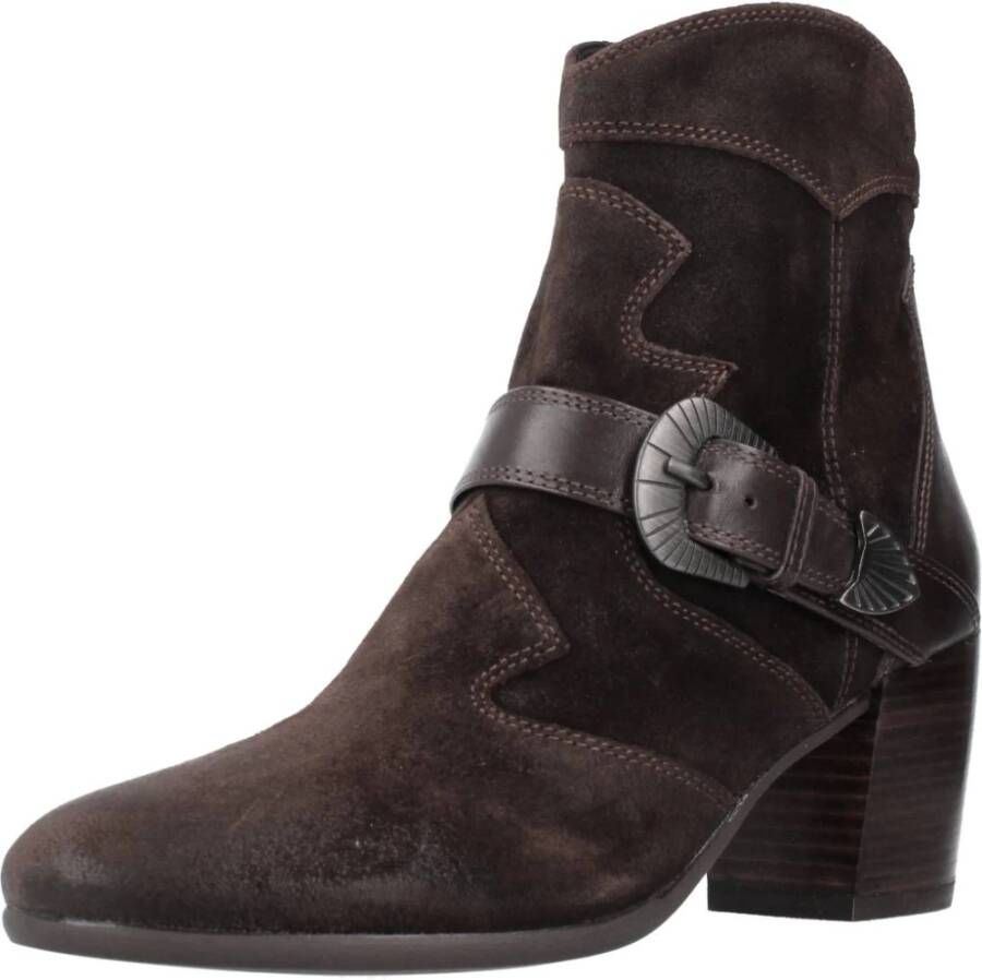 Geox Elegant Heeled Boots Black Dames