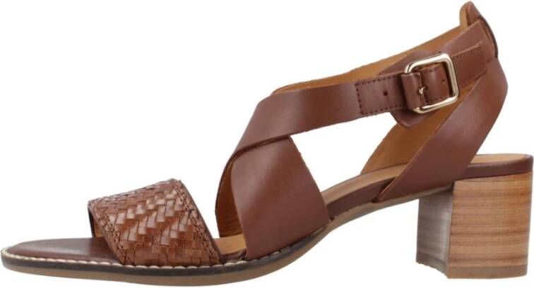 Geox High Heel Sandals Brown Dames