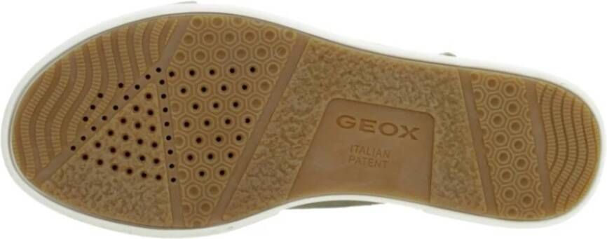 Geox Stijlvolle Platte Sandalen Yellow Dames