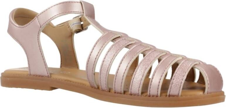 Geox Karly Girl Platte Sandalen Pink Dames