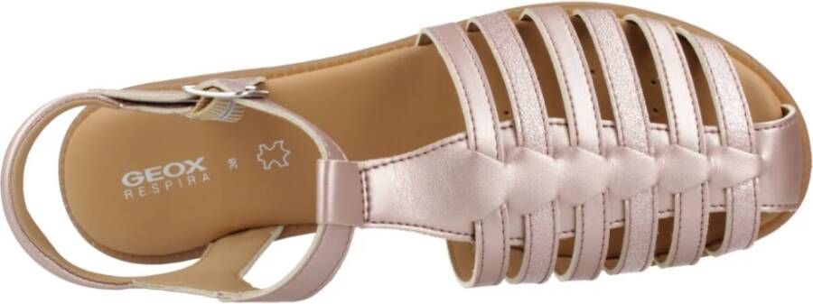 Geox Karly Girl Platte Sandalen Pink Dames