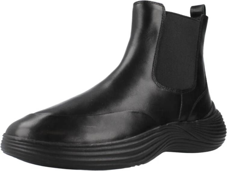 Geox Klassieke Chelsea Boots met Fluctis Design Black Dames